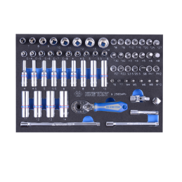 MODULE POUR SERVANTE 65PCS DOUILLE 1/4"+ACCESSOIRE