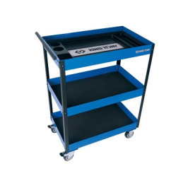 SERVANTE D'ATELIER VIDE A 3 ETAGES SUR ROULETTES