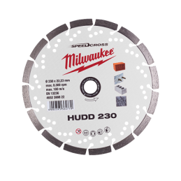 DISQUE DIAMANT ∅230X2.6X22.23MM-HUDD-MILWAUKEE