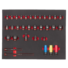 MODULE SERVANTE 32PCS DOUILLE 1/2"  CHOC-MILWAUKEE