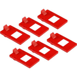 6 PLAQUETTES CONSIGNATION DISJONCTEUR À VIS-BRADY