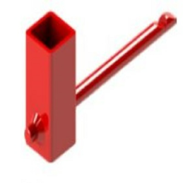 CLE POUR POTEAU D'INCENDIE +CARRE 32X32 + CROCHET