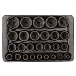 MODULE POUR SERVANTE 27PCS DOUILLES 1/2"CHOC-KT