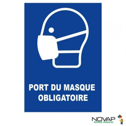 PANNEAU REGIDE A4 "PORT MASQUE OBLIGATOIRE"