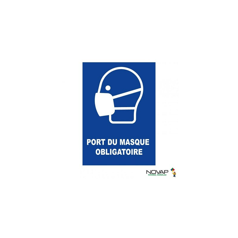 PANNEAU REGIDE A4 "PORT MASQUE OBLIGATOIRE"