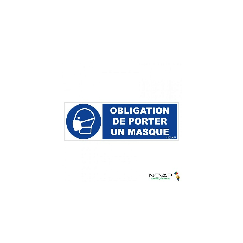 PANNEAU POLYSTYRENE"PORT MASQUE OBLIGATOIRE"