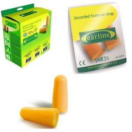 BOUCHON ANTIBRUIT PU ORANGE - 200pc - sachet