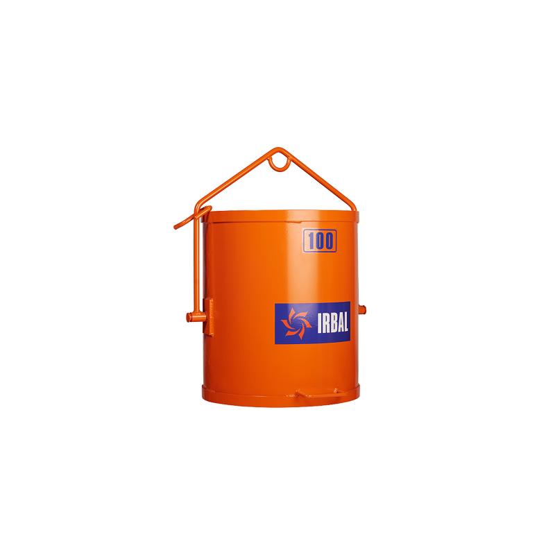 BENNE A BETON BASCULANTE EN ACIER 100 L