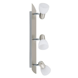 PLAFONNIER 3 SPOTS ENEA NICKEL MAT 500MM-EGLO