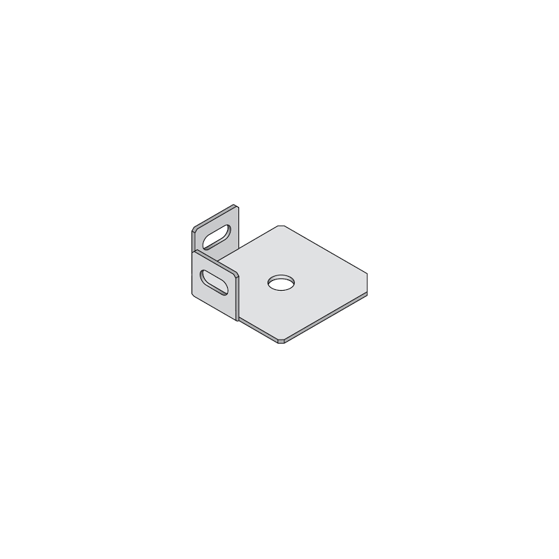 PLAQUE DE BASE A VIS 120x140x135  POUR RAYONNAGES