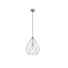 LUSTRE CARLTON FORME DIAMANT ARGENT-EGLO