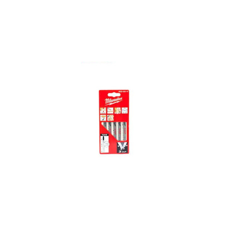 PQT 5 LAME SCIE SAUTEUSE X91MM (BOIS)-MILWAUKEE PQT 5 LAME SCIE SAUTEUSE X91MM (BOIS)-MILWAUKEE