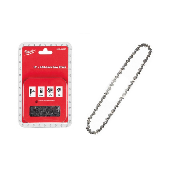 CHAINE DE TRONCONNEUSE 40CM-3-8X406X1,1-MILWAUKEE