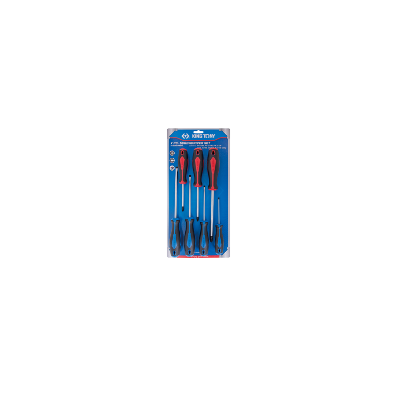 JEU DE 7PCS-TOURNEVIS PHILIPS ET FENTE-KINGTONY