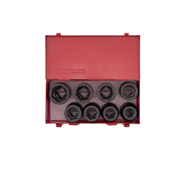 COFFRET DE 8 DOUILLES A CHOC 1'' 6PANS (24 A 41MM)