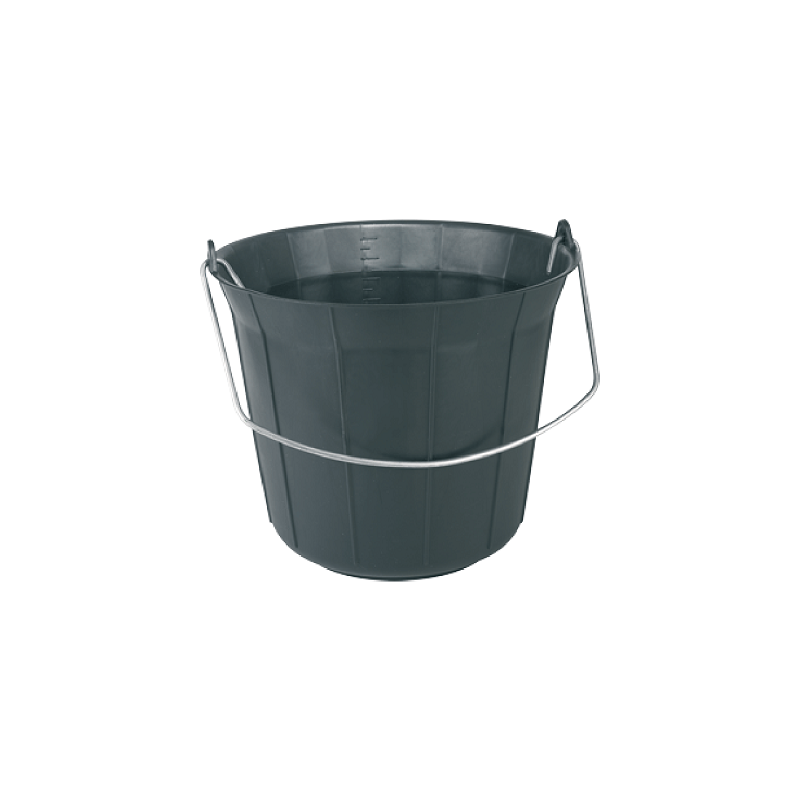 SEAU DE MACON GRADUE 11 LITRES ECO NOIR-NOVAP