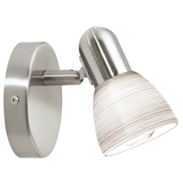 APPLIQUE MURALE 1 SPOT DAKAR 1 NICKEL -65MM-EGLO