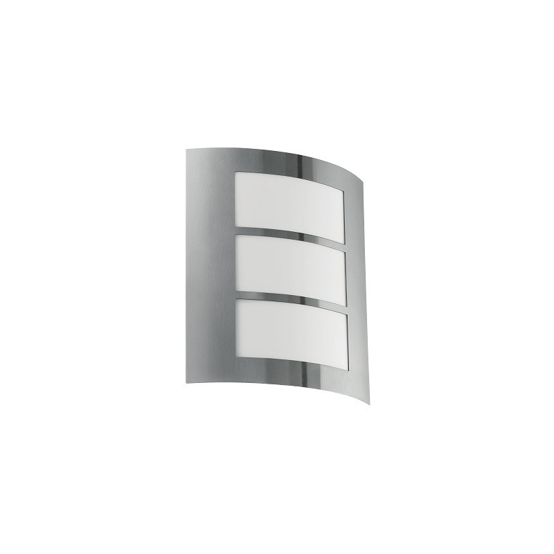 APPLIQUE MURALE CITY INOX|PASTIQUE BLANC-EGLO