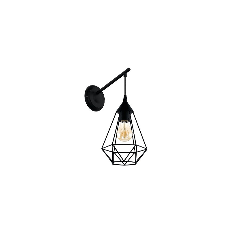 APPLIQUE MURALE TARBESEN ACIER NOIR-EGLO