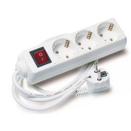 MULTIPRISE 3G1,5-1,4M-3 ENTREES 2P+T-INTERRUP-TAYG