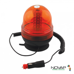 GYROPHARE MAGNETIQUE A LED BI- TENSION - NOVAP