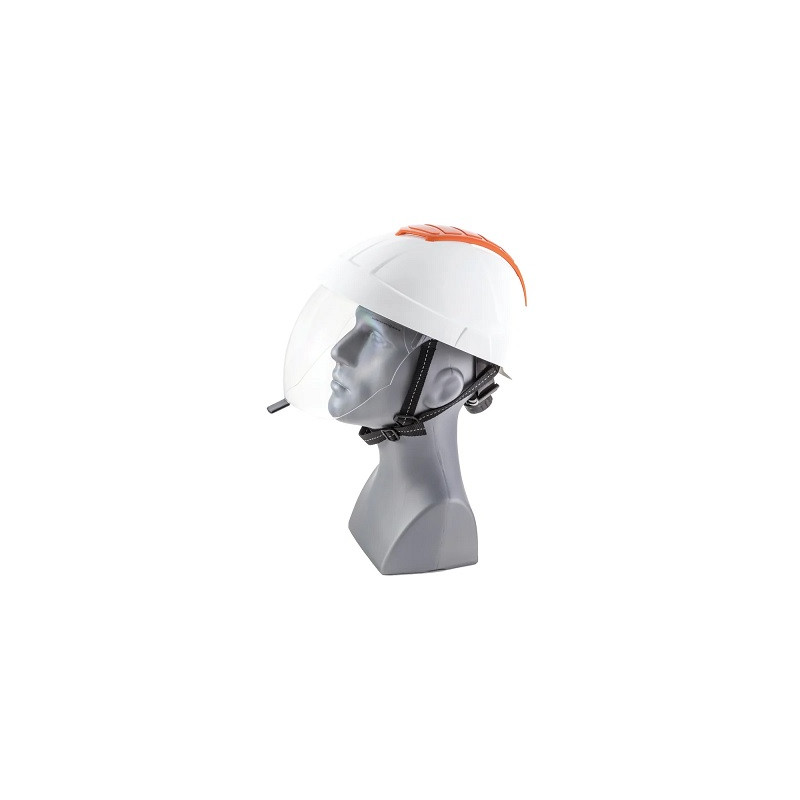 CASQUE ELECTRICIEN E-MAN 4000 BLANC-ORANGE -GLOBUS