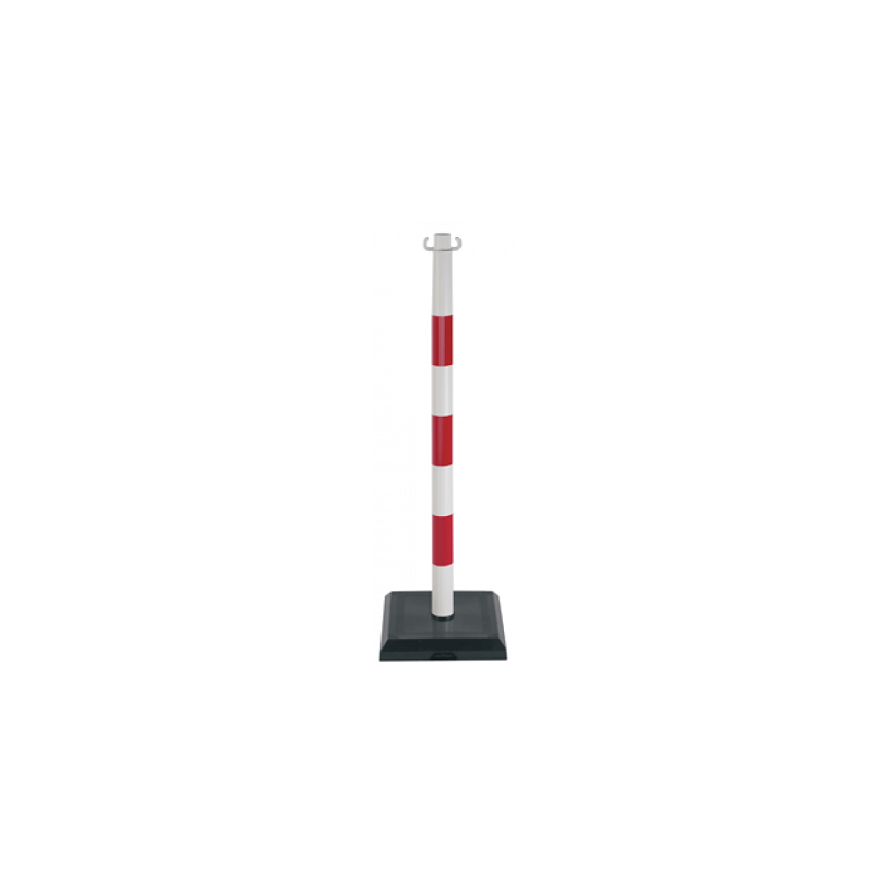 POTEAU SIGNALISATION PVC R-B SUR SOCLE - NOVAP