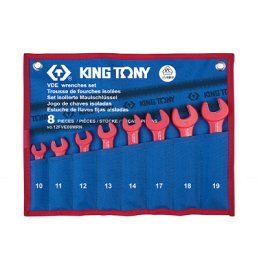 TROUSSE 08 CLES A FOURCHES ISOLEES -KINGTONY 