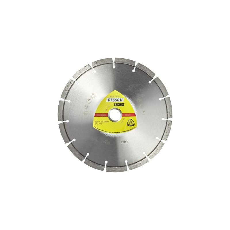 DISQUE DIAMANT ∅230X2.6X22.23MM-DT350U-KLINGSPOR DISQUE DIAMANT ∅230X2.6X22.23MM-DT350U-KLINGSPOR
