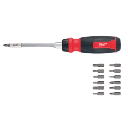 JEU 14 PCS-TOURNEVIS A CLIQUET ET EMBOUT-MILWAUKEE