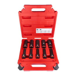 JEU 10 PCS-DOUILLES LONGUE 1-2" A CHOC-MILWAUKEE