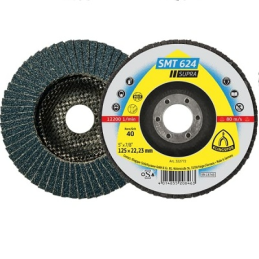 DISQUE A LAMELLES-- 125MM-GRAIN 40-INOX-KLINGSPOR
