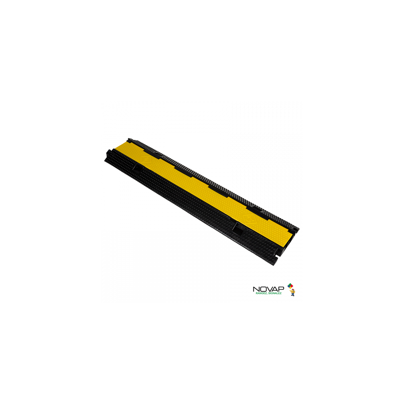 PASSE-CABLE A 2 GORGES DIAM:30MM JAUNE-NOIR-NOVAP PASSE-CABLE A 2 GORGES DIAM:30MM JAUNE-NOIR-NOVAP
