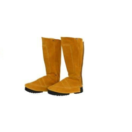 PAIRE GUETRE SOUDEUR CUIR CROUTE BOVIN-36CM-WELDAS