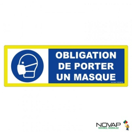 PANNEAU HTE VISIBILITE "PORT MASQUE OBLIGATOIRE"