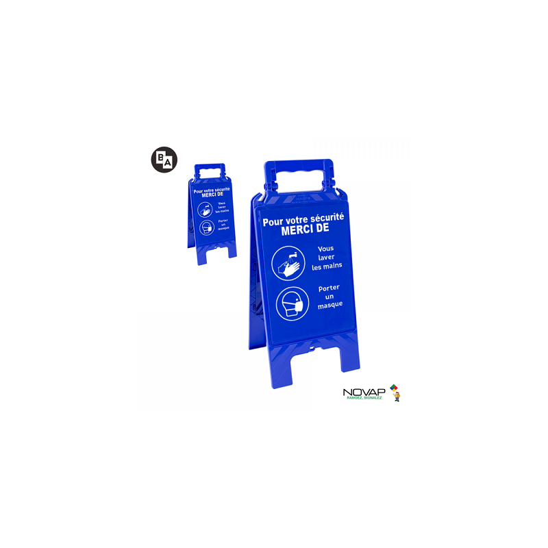 CHEVALET SIGNALISATION (LAVER MAIN-PORT MASQ)NOVAP CHEVALET SIGNALISATION (LAVER MAIN-PORT MASQ)NOVAP