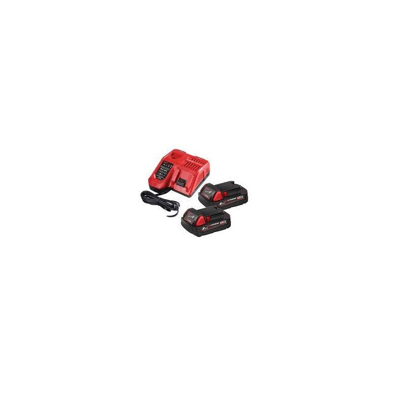 PACK BATTERIE NRG (2X2AH)+CHARGEUR RAPID-MILWAUKEE PACK BATTERIE NRG (2X2AH)+CHARGEUR RAPID-MILWAUKEE