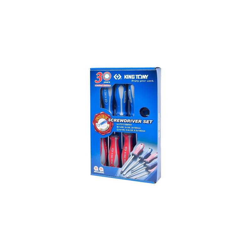 JEU DE 6 TOURNEVIS JEU DE 6 TOURNEVIS