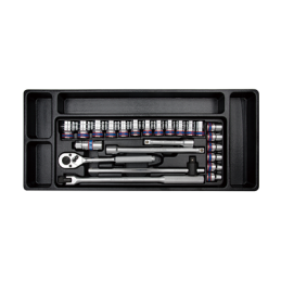 MODULE POUR SERVANTE 24PCS DOUILLE 1-2" CHROME-KT