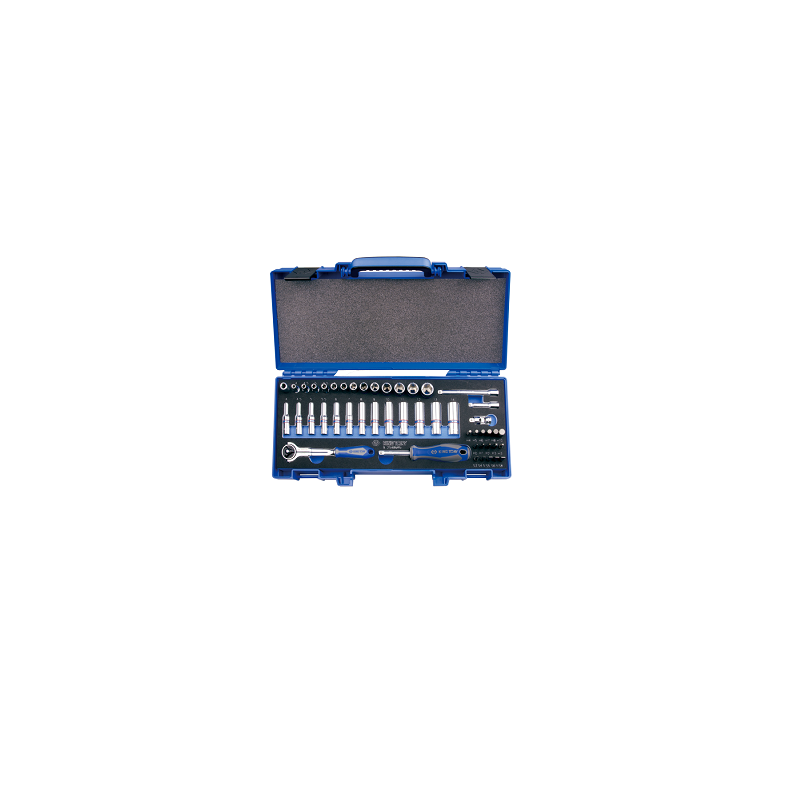 JEU DE DOUILLES 6 PANS CHROME 1-4" - 48 PC JEU DE DOUILLES 6 PANS CHROME 1-4" - 48 PC