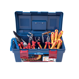 BOITE A OUTIL 21PCS PLASTIQUE ELECTRICIEN-KINGTONY