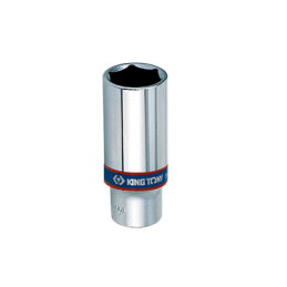 Douille longue chromée 3-8" 6 p 13mm-KINGTONY