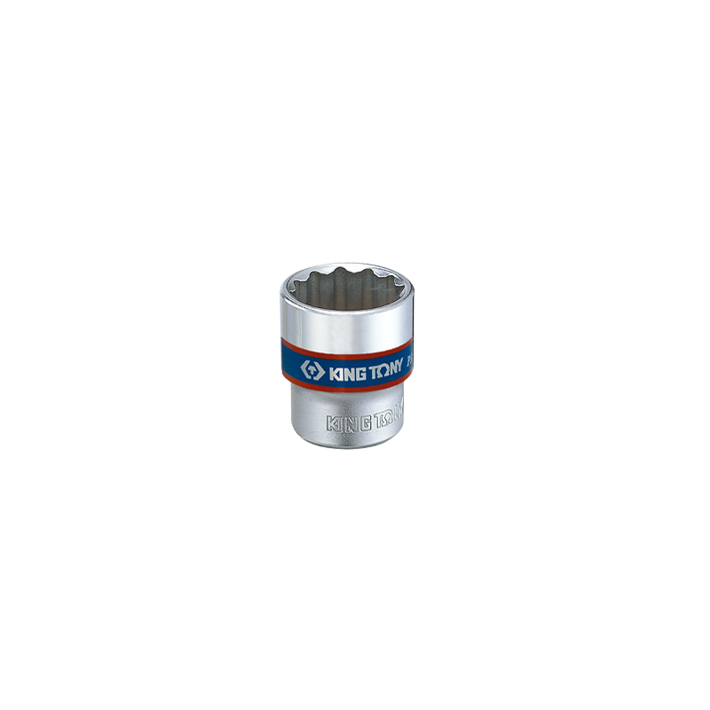 Douille courte chromée 3-8" 12 p 16mm-KINGTONY Douille courte chromée 3-8" 12 p 16mm-KINGTONY