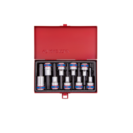 COFFRET 09 PCS-DOUILLE 1-2"-TOURNEVIS HEXAGONAL-KT