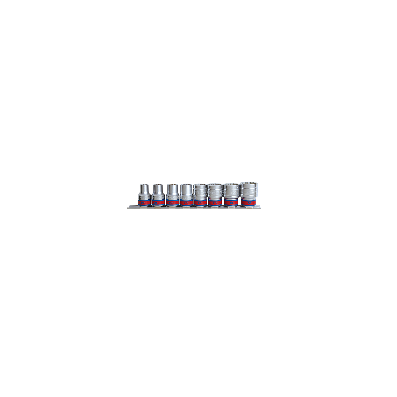 JEU DE DOUILLES 1-2' SUR RAIL - 8 PCS (INCH) JEU DE DOUILLES 1-2' SUR RAIL - 8 PCS (INCH)