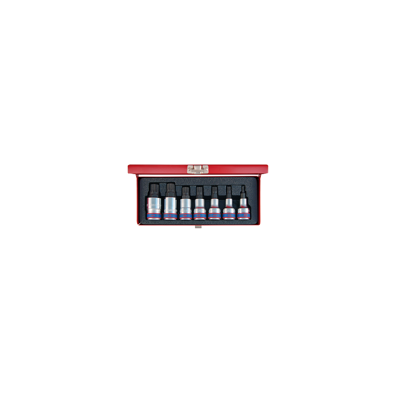 COFFRET 07 PCS-DOUILLE 1-2"-TOURNEVIS RESISTORX-KT