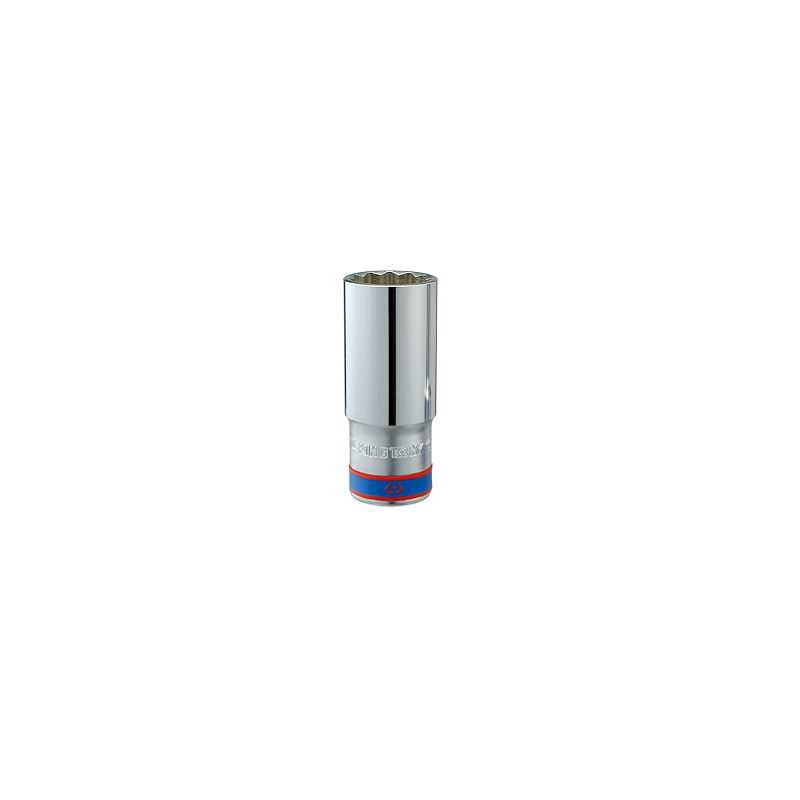 Douille longue chromée 1-2" 12p 14mm-KINGTONY