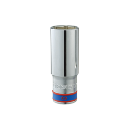 Douille longue chromée 1-2" 6 p 19mm-KINGTONY