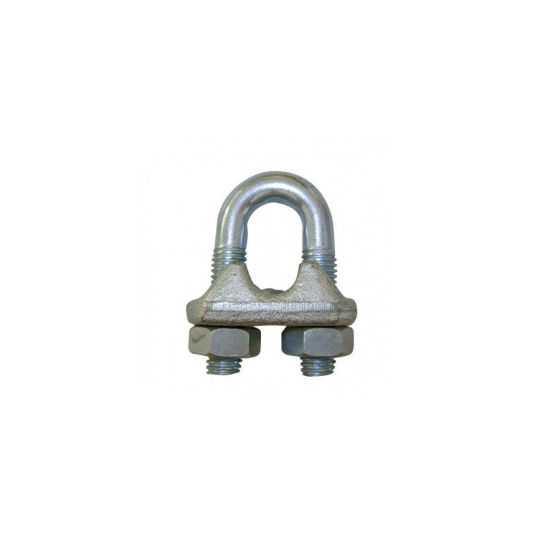 SERRE CABLE A ETRIER ACIER GALVA -18MM -LEVAC