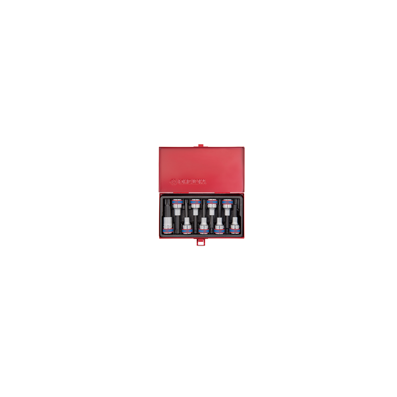 COFFRET 09 PCS-DOUILLES 1-2"-TOURNEVIS TORX-KT